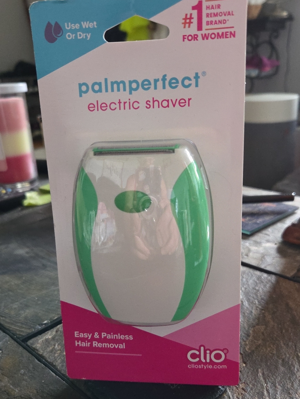 Palmperfect Electric Shaver for Women — White & Green